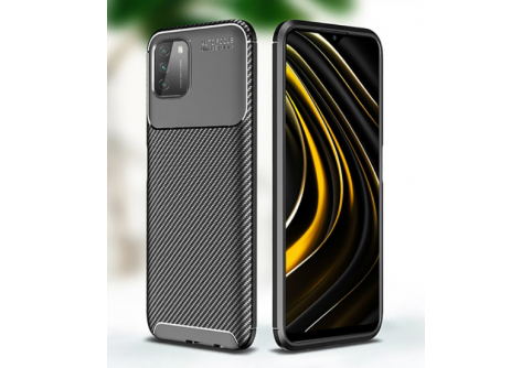 Калъф Business Carbon за Xiaomi Redmi 9T/Poco M3 Черен