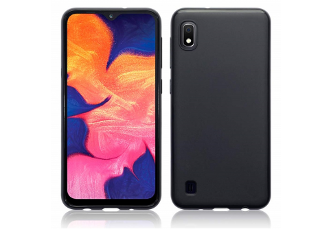 Black Matte Premium силиконов гръб за Samsung Galaxy A10