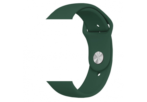 Силиконова каишка за iWatch 42/44 mm M/L &ndash; Тъмно зелена