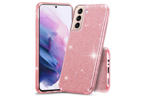 Блестящ силиконов гръб Shining за Samsung Galaxy S21 FE Розов