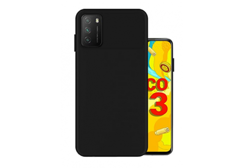 Black Matte Premium силиконов гръб за Xiaomi Redmi 9T/Poco M3