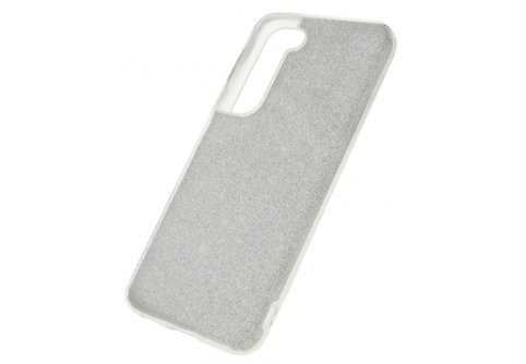 Блестящ силиконов гръб Shining за Samsung Galaxy S22 Сребрист