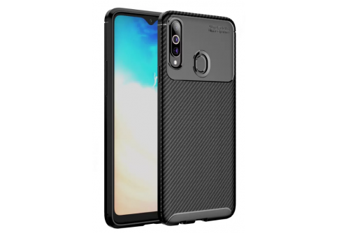 Калъф Business Carbon за Samsung Galaxy A20s Черен