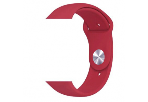 Силиконова каишка за iWatch 38/40mm M/L &ndash; Червена