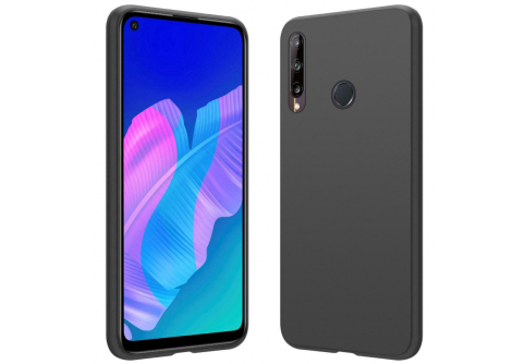 Black Matte Premium силиконов гръб за Huawei P40 Lite E