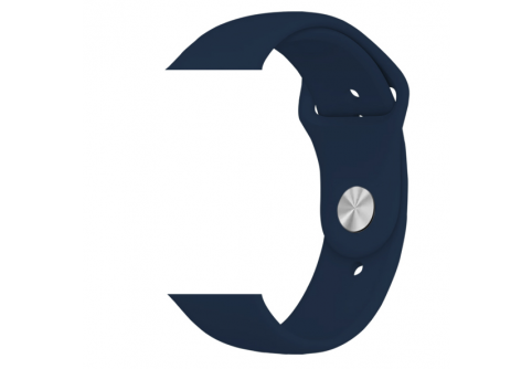 Силиконова каишка за iWatch 42/44 mm S/M &ndash; Мастилено синя