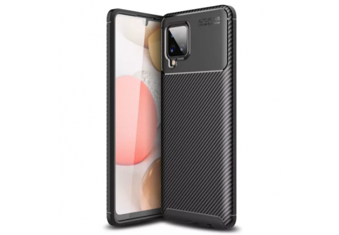 Калъф Business Carbon за Samsung Galaxy A42 Черен
