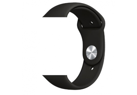 Силиконова каишка за iWatch 42/44 mm M/L &ndash; Черна