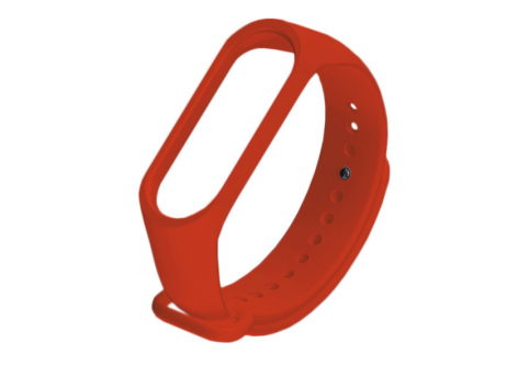 Силиконова каишка за смарт гривна Xiaomi Mi Band 5/6 &ndash; Червена