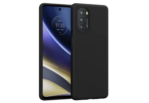 Black Matte Premium силиконов гръб за Motorola G51 5G