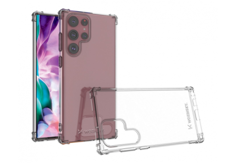 Удароустойчив прозрачен силиконов гръб за Samsung Galaxy S22 Ultra