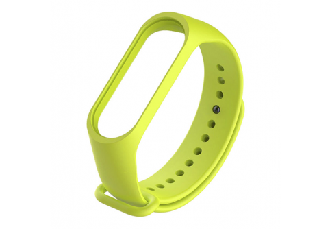 Силиконова каишка за смарт гривна Xiaomi Mi Band 5/6 &ndash; Лайм