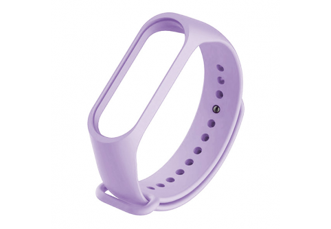 Силиконова каишка за смарт гривна Xiaomi Mi Band 5/6 &ndash; Лилава