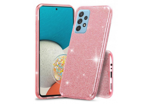 Блестящ силиконов гръб Shining за Samsung Galaxy A13 4G Розов