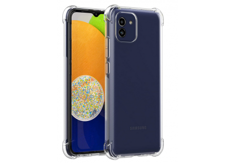 Удароустойчив прозрачен гръб за Samsung Galaxy A03