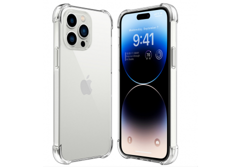 Удароустойчив прозрачен силиконов гръб за iPhone 14 Pro Max