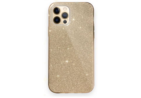 Блестящ силиконов гръб Shining за iPhone 14 Pro Златист