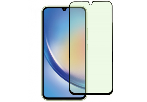 Извит стъклен протектор Full Glue за Samsung Galaxy A34 5G с черна рамка