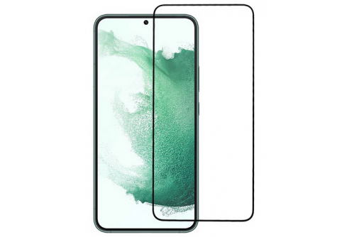 Извит стъклен протектор Full Glue за Samsung Galaxy S23 Plus с черна рамка