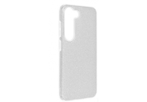 Блестящ силиконов гръб Shining за Samsung Galaxy S23 Сребрист