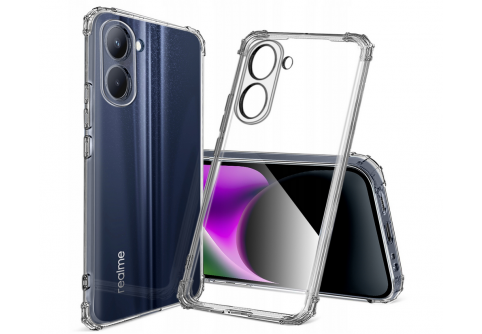 Удароустойчив прозрачен силиконов гръб за RealMe C33