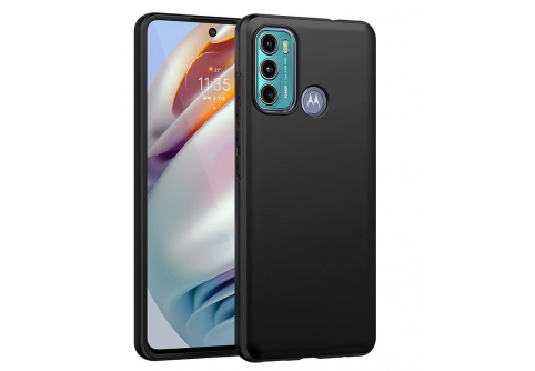 Black Matte Premium силиконов гръб за Motorola Moto G60/G40 Fusion