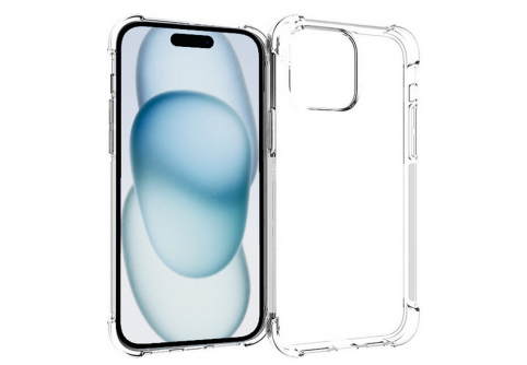 Удароустойчив прозрачен силиконов гръб за iPhone 15 Plus