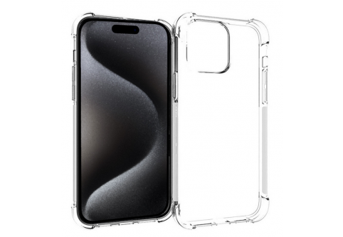 Удароустойчив прозрачен силиконов гръб за iPhone 15 Pro Max