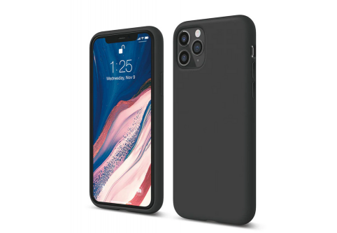 Black Matte Premium силиконов гръб за iPhone 11 Pro
