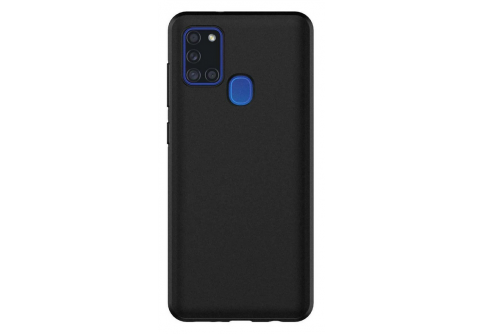Black Matte Premium силиконов гръб за Samsung Galaxy A21s