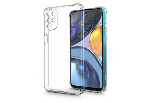 Удароустойчив прозрачен силиконов гръб за Motorola Moto G22