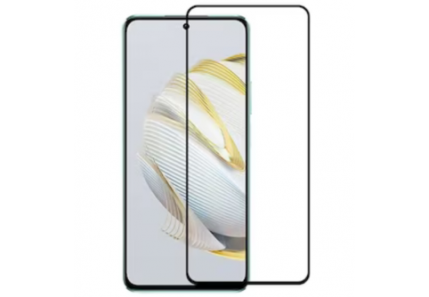 Извит стъклен протектор Full Glue за Huawei Nova 10 SE с черна рамка