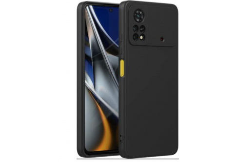 Black Matte Premium силиконов гръб за Xiaomi Poco X4 Pro
