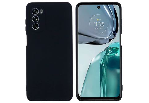 Black Matte Premium силиконов гръб за Motorola Moto G62 5G