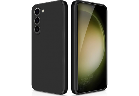 Black Matte Premium силиконов гръб за Samsung Galaxy S23 FE