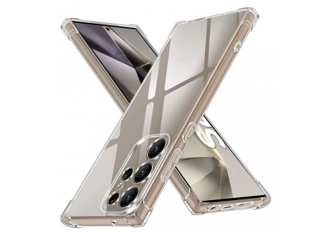 Удароустойчив прозрачен силиконов гръб за Samsung Galaxy S24 Ultra