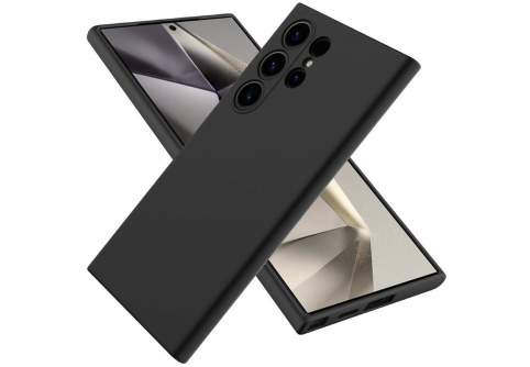 Black Matte Premium силиконов гръб за Samsung Galaxy S24 Ultra
