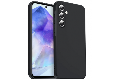 Black Matte Premium силиконов гръб за Samsung Galaxy A55 5G