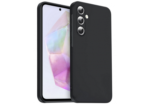 Black Matte Premium силиконов гръб за Samsung Galaxy A35 5G