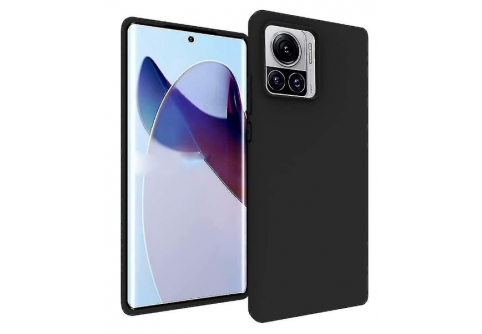Black Matte Premium силиконов гръб за Motorola Moto Edge 30 Ultra 5G