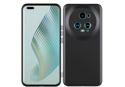 Black Matte Premium силиконов гръб за Honor Magic5 Pro 5G