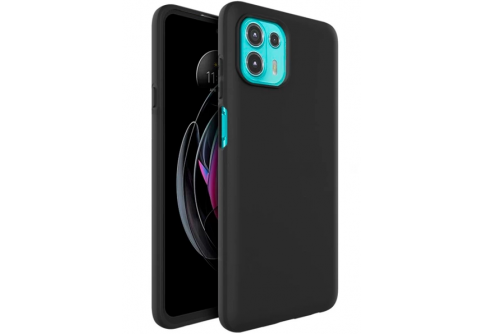 Black Matte Premium силиконов гръб за Motorola Moto Edge 20 Lite 5G