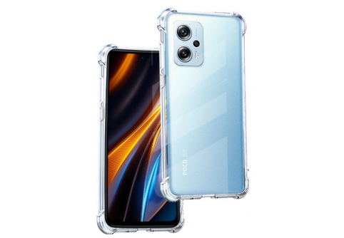 Удароустойчив прозрачен силиконов гръб за Xiaomi Poco F5