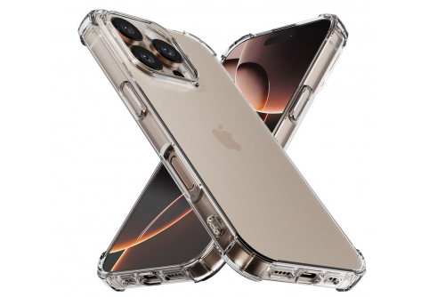 Удароустойчив прозрачен силиконов гръб за iPhone 16 Pro