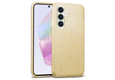 Блестящ силиконов гръб Shining за Samsung Galaxy A35 5G Златист