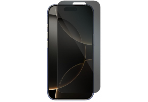 Privacy Full glue стъклен протектор за iPhone 16 Pro Max с черна рамка