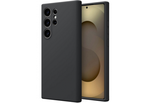 Black Matte Premium силиконов гръб за Samsung Galaxy S25 Ultra