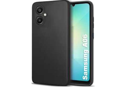 Black Matte Premium силиконов гръб за Samsung Galaxy A06 4G