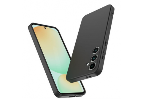 Black Matte Premium силиконов гръб за Samsung Galaxy S24 FE