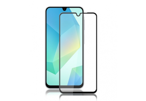 Извит стъклен протектор Full Glue за Samsung Galaxy A16 5G с черна рамка